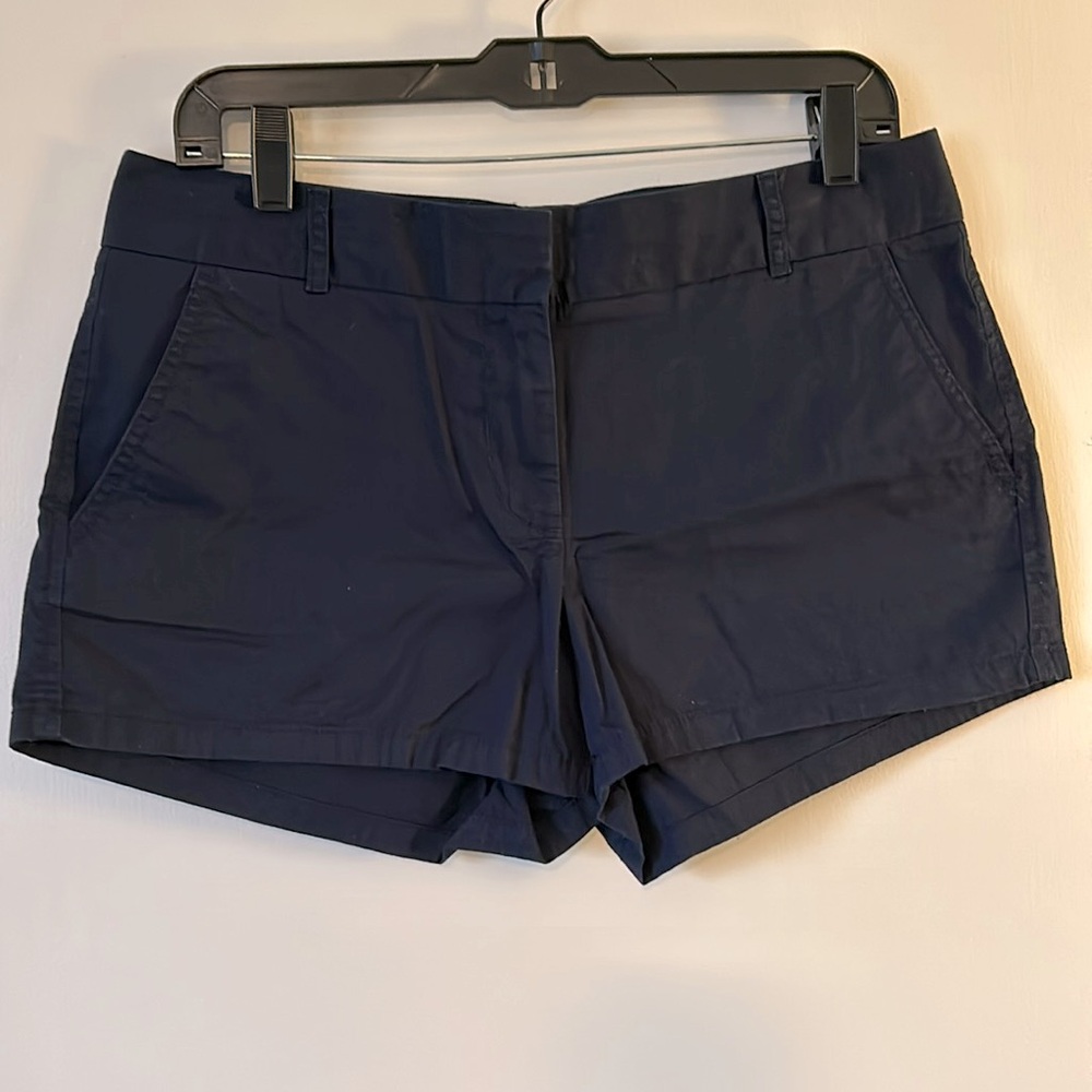 J. Crew 3” inseam navy chino shorts, size 8